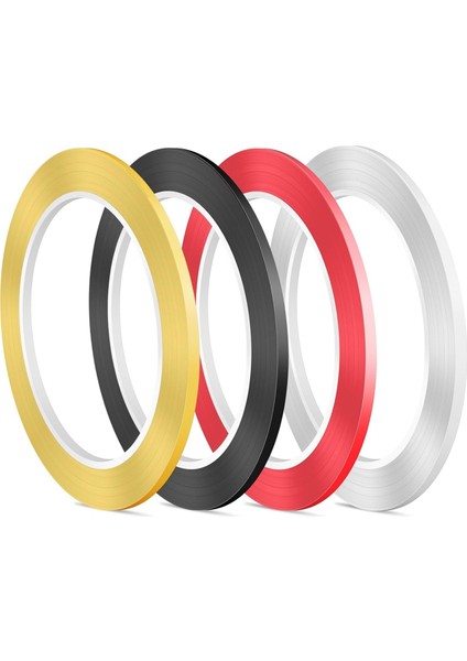 4 Rulo Kuru Silinebilir Tahta Bant Çizgileri 1/8in x 216FT Ince Beyaz Tahta Bandı (Yurt Dışından)