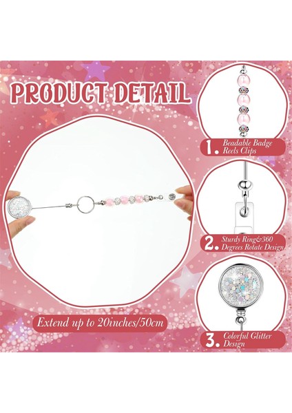 4 Adet Boncuklu Rozet Makaraları Boş Çubuk Dıy Simli Gümüş (Yurt Dışından) indirimleri