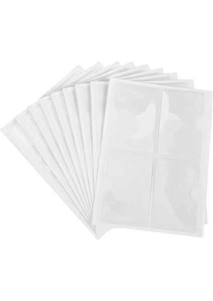 36 Adet Kendinden Yapışkanlı Etiket Kart Tutucu Indeks Cepleri Tutucu 6x8.5cm (Yurt Dışından)