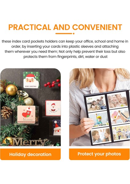 36 Adet Kendinden Yapışkanlı Etiket Kart Tutucu Indeks Cepleri Tutucu 6x8.5cm (Yurt Dışından) indirimleri