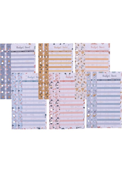 12 Bütçe Sayfası, A6 Bütçe Dosyası, Nakit ve Muhasebe Defteri, Cüzdan Için (Yurt Dışından) fırsatları