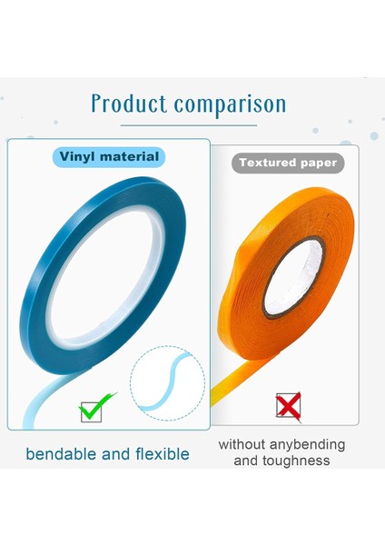 6 Parça Vinil Pinstripe Bant Maskeleme Bandı (Yurt Dışından) fiyatları