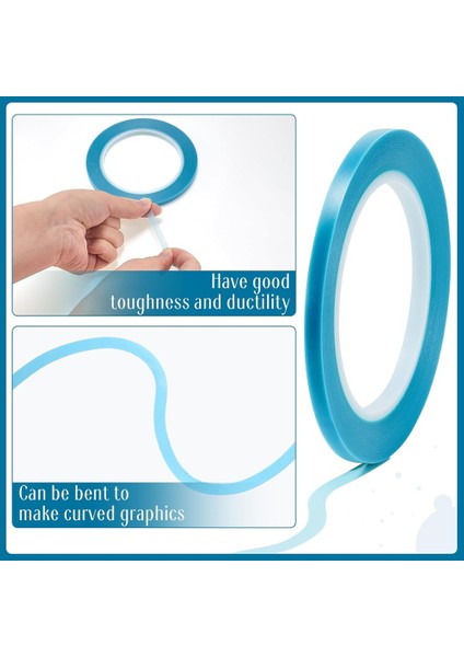 6 Parça Vinil Pinstripe Bant Maskeleme Bandı (Yurt Dışından) modelleri