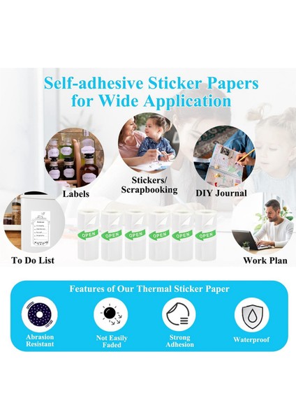 16 Rulo Mini Termal Yazıcı Kağıdı (Yurt Dışından) indirimleri