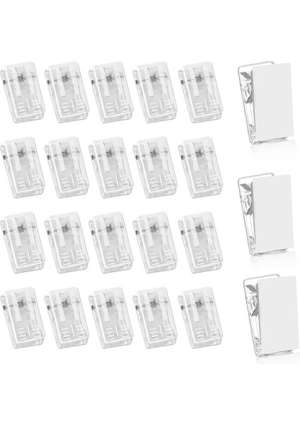 100 Adet Kendinden Yapışkanlı Klipsler, Ofis Fotoğrafı Noel Için Duvar Klipsleri (Yurt Dışından)