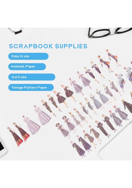 160 Adet Vintage Insan Çıkartmaları 4 Stil B (Yurt Dışından) indirimleri