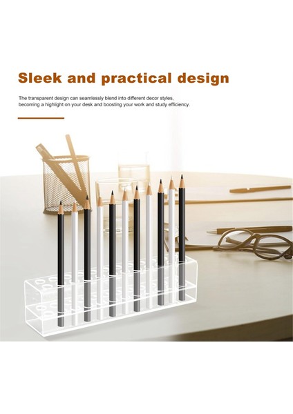 Akrilik Kalemlik, 24 Yuvalı Kalem Sergileme Standı Şeffaf Kalemlik (Yurt Dışından) fiyatları