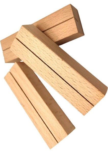 10 Adet Ahşap Yer Kartı Tutucuları Ahşap Tabela Tutucuları Masa Numarası Tutucusu (Yurt Dışından)