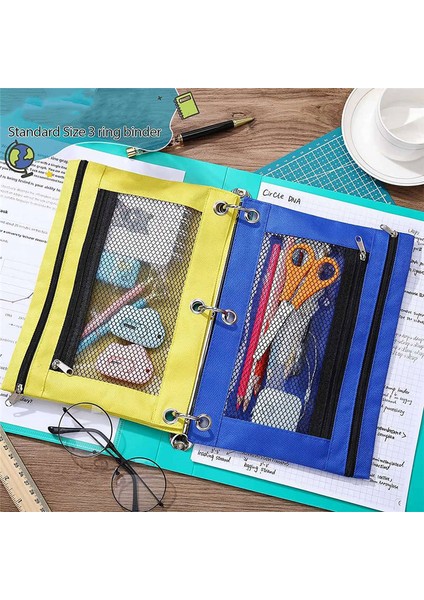 Halka Klasör Fermuarlı Kalem Kesesi Kılıfı Çantası Için 20 Adet Kalem Kesesi (Yurt Dışından) indirimleri