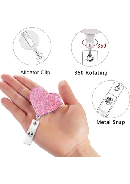 Çok Renkli Aşk Akışı Yağ Torbası Yaması Kolay Çekmeli Tokalı Geri Çekilebilir (5 Adet) (Yurt Dışından) fiyatları