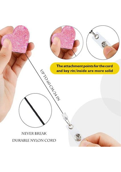 Çok Renkli Aşk Akışı Yağ Torbası Yaması Kolay Çekmeli Tokalı Geri Çekilebilir (5 Adet) (Yurt Dışından) modelleri