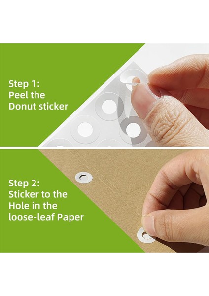 Okul Ofisi Için Kendinden Yapışkanlı Beyaz Delik Güçlendirme Çıkartmaları (Yurt Dışından) fiyatları