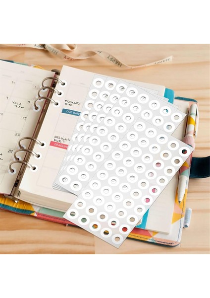 Okul Ofisi Için Kendinden Yapışkanlı Beyaz Delik Güçlendirme Çıkartmaları (Yurt Dışından) fırsatları