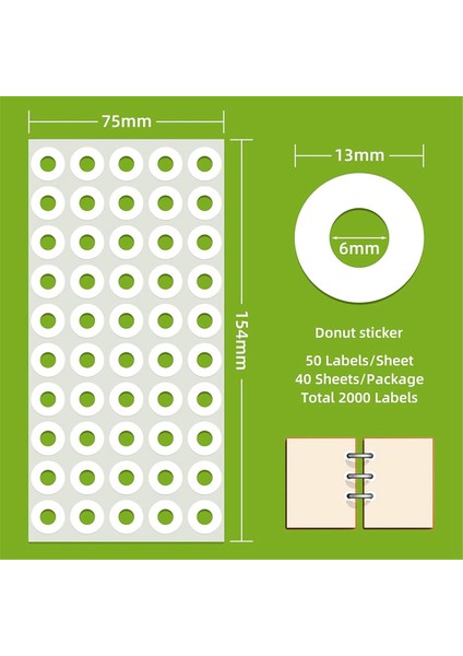 Okul Ofisi Için Kendinden Yapışkanlı Beyaz Delik Güçlendirme Çıkartmaları (Yurt Dışından) indirimleri