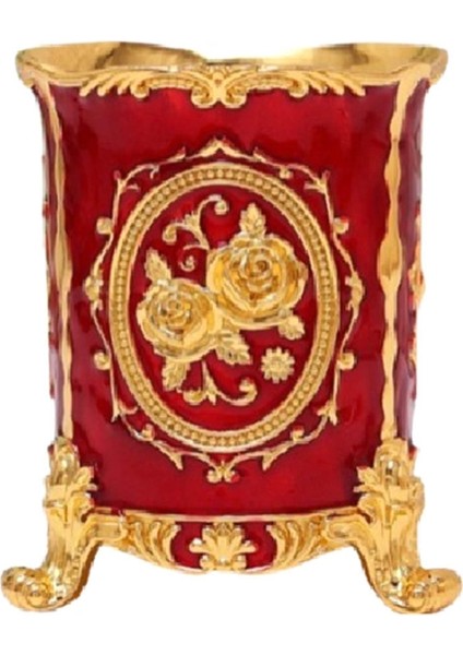 Ev Ofis Kırtasiye Depolama Kalemlik Kozmetik Düzenleyici Kırmızı (Yurt Dışından)