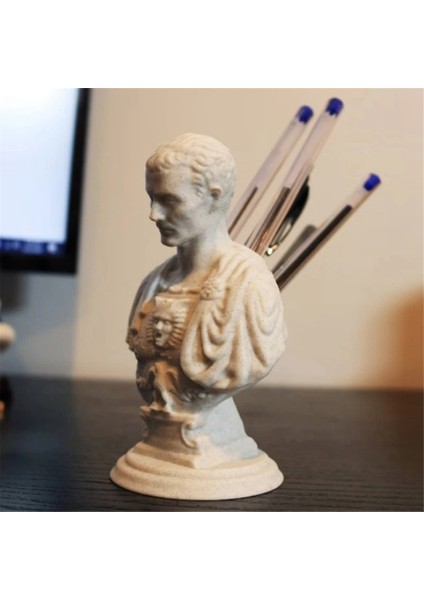 Kalemlik - Ofis Dekoru, Sezar Büstü Heykeli Kalemlik (Yurt Dışından) fırsatları