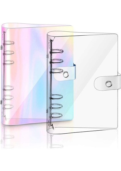 A5 Gökkuşağı Yumuşak Pvc Defter Klasörü Şeffaf Yumuşak Pvc Defter Kapağı (Yurt Dışından)