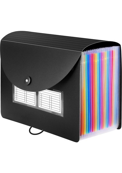 24 Cepli Boş Etiketli Genişleyen Dosya Klasörü Masaüstü Klasörleri (Yurt Dışından)