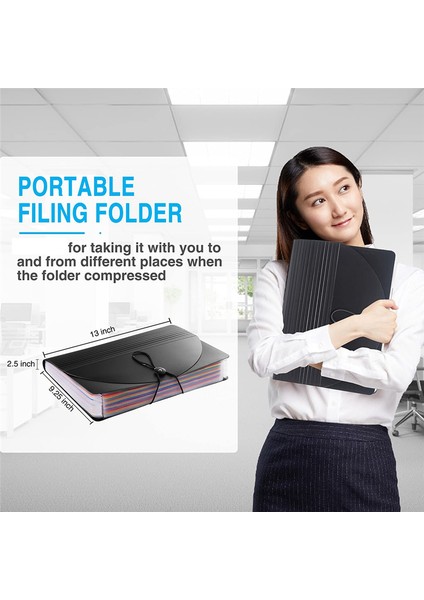 24 Cepli Boş Etiketli Genişleyen Dosya Klasörü Masaüstü Klasörleri (Yurt Dışından) indirimleri