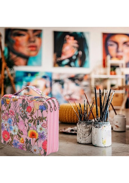 Öğrenci Veya Sanatçı Için Fermuarlı Kalemlikli Renkli Kalem Kutusu B (Yurt Dışından) indirimleri