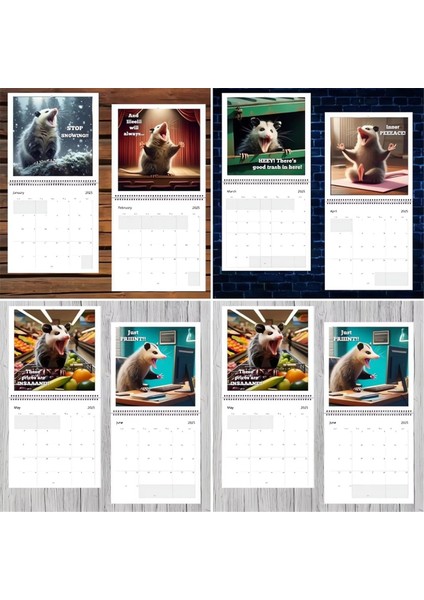 2025 Komik Opossumlar Takvimi (Yurt Dışından) fiyatları