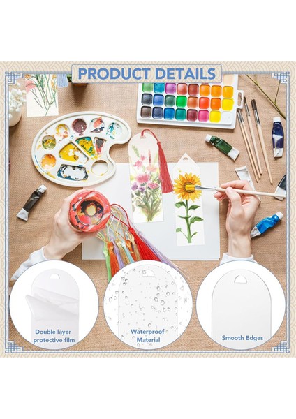 49 Adet Akrilik Ayraç Boşluğu Kitleri, Şeffaf Akrilik El Sanatları Ayraçları (Yurt Dışından) fiyatları