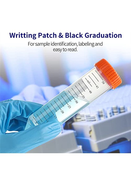 Konik Santrifüj Tüpleri 50ML, 25 Adet, Vidalı Steril Test Tüpleri (Yurt Dışından) fiyatları