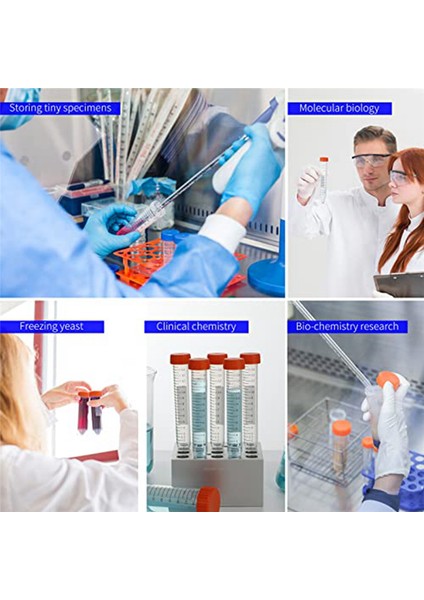 Konik Santrifüj Tüpleri 50ML, 25 Adet, Vidalı Steril Test Tüpleri (Yurt Dışından) modelleri