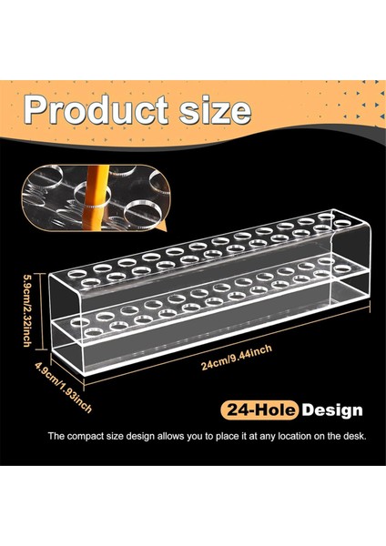 Akrilik Kalemlik, 24 Yuvalı Kalem Sergileme Standı Şeffaf Kalemlik (Yurt Dışından) modelleri