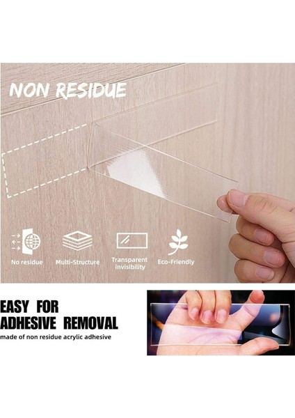 5 Adet 5m Nano Bant Süper Güçlü Çift Taraflı Yapışkan Bant 20MM (Yurt Dışından) modelleri