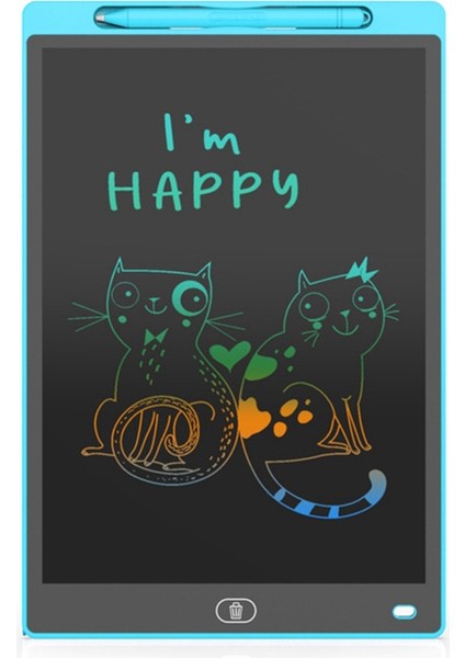 12 Inç Çocuk Çizim Tahtası LCD El Yazısı Tahtası (Renkli) E (Yurt Dışından)