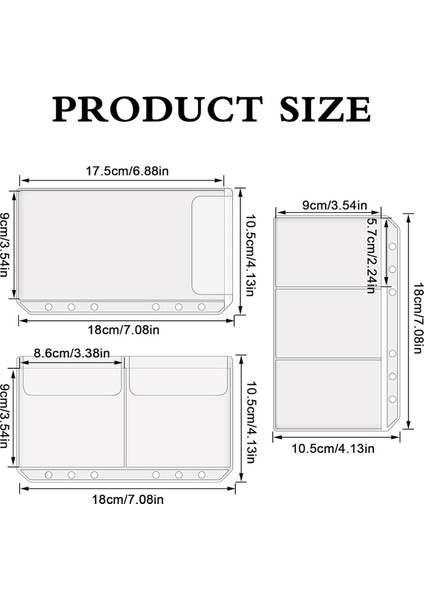 A6 Dosya Cepleri Nakit Zarflar Kredi Kartı Parası Için (Yurt Dışından) fırsatları
