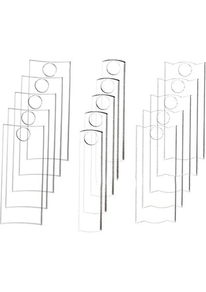 40 Oz Bardaklar Için Uyumlu 15 Adet Isim Plakası Boş Isim Etiketi (Yurt Dışından)