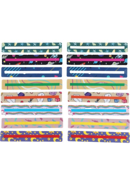 16 Adet Çocuklar Için Rehberli Okuma Şeritleri Renkli (Sevimli Stil) (Yurt Dışından) modelleri