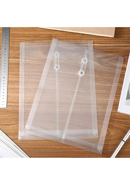 A4 Boyutunda Şeffaf Plastik Zarflar, Ipli Kapatma, Ofis Için 24 Adet (Yurt Dışından) fırsatları