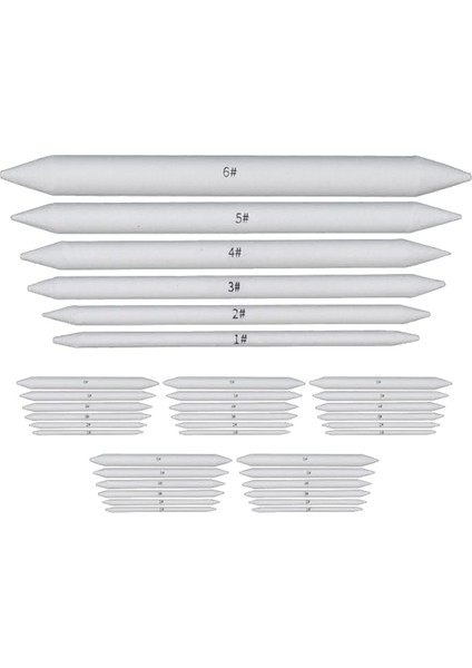 36 Adet Sanatçı Karıştırma Kütüğü ve Tortillion Sanat Karıştırıcıları (Yurt Dışından)