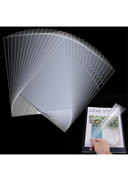 A4 / Letter Boyutlu Kağıtlar Için 60 Adet Plastik Şeffaf Dosya Klasörü (Yurt Dışından) fırsatları