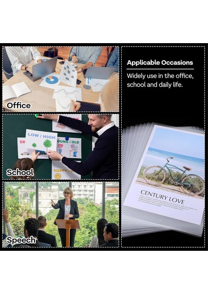 A4 / Letter Boyutlu Kağıtlar Için 60 Adet Plastik Şeffaf Dosya Klasörü (Yurt Dışından) indirimleri