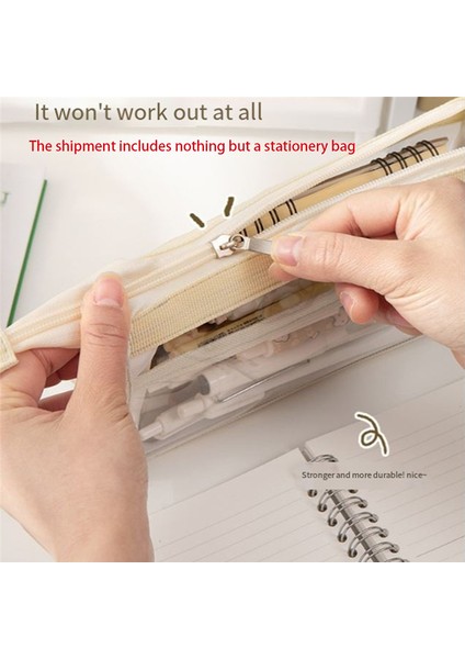 6 Katmanlı Büyük Kapasiteli Kalem Çantası Basit Japon Kırtasiye Çantası (Yurt Dışından) modelleri