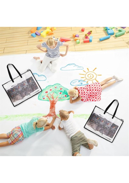 19X25 Sanat Portföy Çantaları, Şeffaf Portföy Klasörü 2 Adet (Yurt Dışından) fırsatları