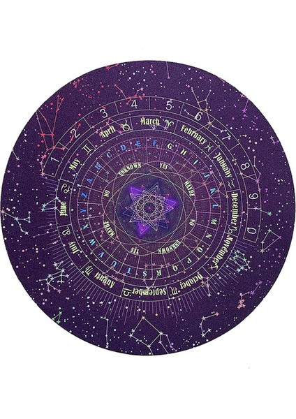 Yuvarlak Şekil Yıldızlı Harf Kauçuk Astroloji Sarkaç Mat (Yurt Dışından)
