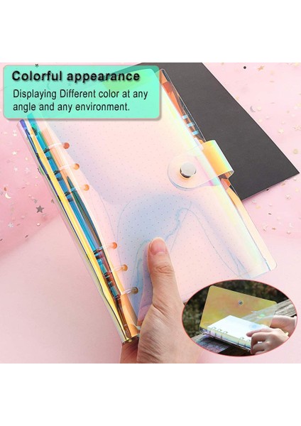 A5 Gökkuşağı Yumuşak Pvc Defter Klasörü Şeffaf Yumuşak Pvc Defter Kapağı (Yurt Dışından) modelleri