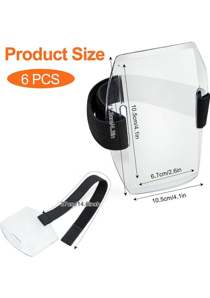 Ayarlanabilir Elastik Askılı 6 Adet Kol Bandı Kimlik Kartı Tutucu (Yurt Dışından) modelleri