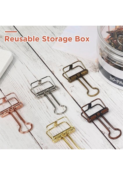 30'lu Paket Metal Tel Bağlayıcı Klipsler - Kağıt Işleri Için Içi Boş Kağıt Klipsleri, (Yurt Dışından) modelleri