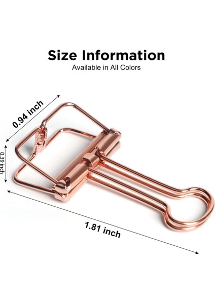 30'lu Paket Metal Tel Bağlayıcı Klipsler - Kağıt Işleri Için Içi Boş Kağıt Klipsleri, (Yurt Dışından) fırsatları