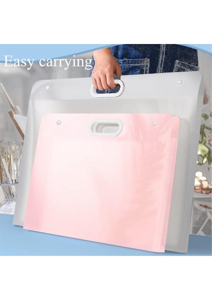 2 Adet Plastik Sanat Portföyü Klasör Sanat Saklama Kutusu Pembe (Yurt Dışından) modelleri