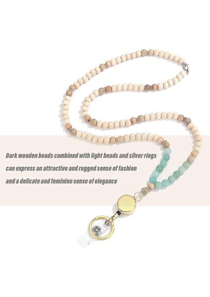 Anahtarlar Için Geri Çekilebilir Askılar Kimlik Rozeti Tutucu Amazonite (Yurt Dışından) fırsatları