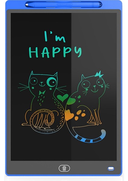 12 Inç Çocuk Çizim Tahtası LCD El Yazısı Tahtası (Renkli) C (Yurt Dışından)