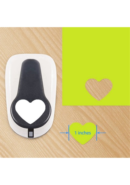 Kalp Delici, Kalp Kağıt Delici, Kağıt El Sanatları Için, 9/16/25MM (Yurt Dışından) indirimleri