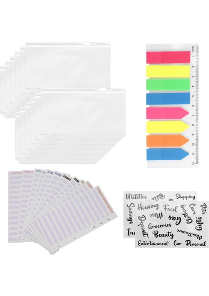 27 Paket A6 Cepli Dosya Setleri A6 Dosya Fermuarlı Cepler Neon Sayfa (Yurt Dışından)